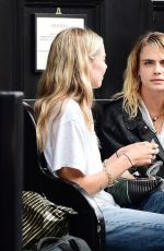 CARA DELEFINGNE Out with Friends at a Pub in Notting Hill 07/31/2022
