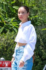 CARA SANTANA Arrives at San Vicente Bungalows in West Hollywood 08/02/2022