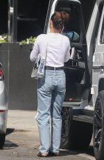 CARA SANTANA in Ripped Denim Out in Beverly Hills 08/24/2022