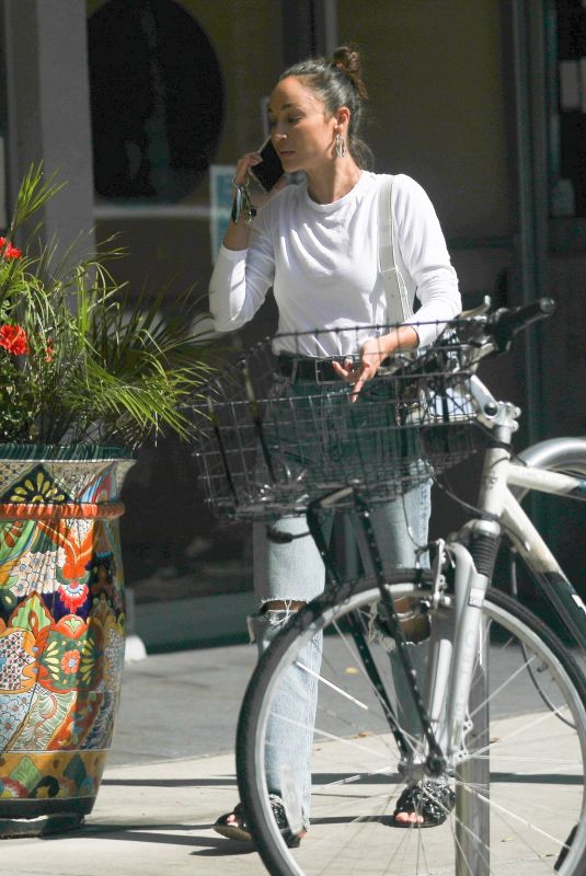 CARA SANTANA in Ripped Denim Out in Beverly Hills 08/24/2022
