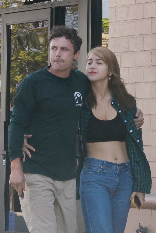 CAYLEE COWAN and Casey Affleck at Dunkin Donuts in Los Angeles 08/18/2022