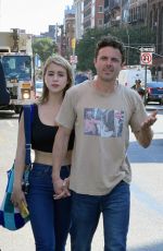 CAYLEE COWAN and Casey Affleck Out for Lunch in New York 08/29/2022