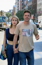 CAYLEE COWAN and Casey Affleck Out for Lunch in New York 08/29/2022