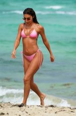 CHANTEL JEFFRIES in Bikini at a Beach in Miami 08/09/2022