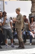 CHARLIZE THERON and UMA THURMAN on the Set of The Old Guard 2 in Rome 08/20/2022