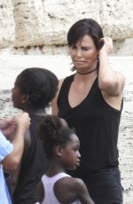 CHARLIZE THERON and UMA THURMAN on the Set of The Old Guard 2 in Rome 08/20/2022