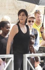 CHARLIZE THERON and UMA THURMAN on the Set of The Old Guard 2 in Rome 08/20/2022