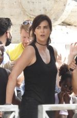 CHARLIZE THERON on the Set of The Old Guard 2 in Rome 08/20/2022
