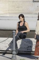 CHARLIZE THERON on the Set of The Old Guard 2 in Rome 08/20/2022