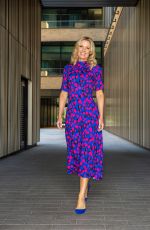 CHARLOTTE HAWKINS Arrives at Good Morning Britain Show in London 08/09/2022