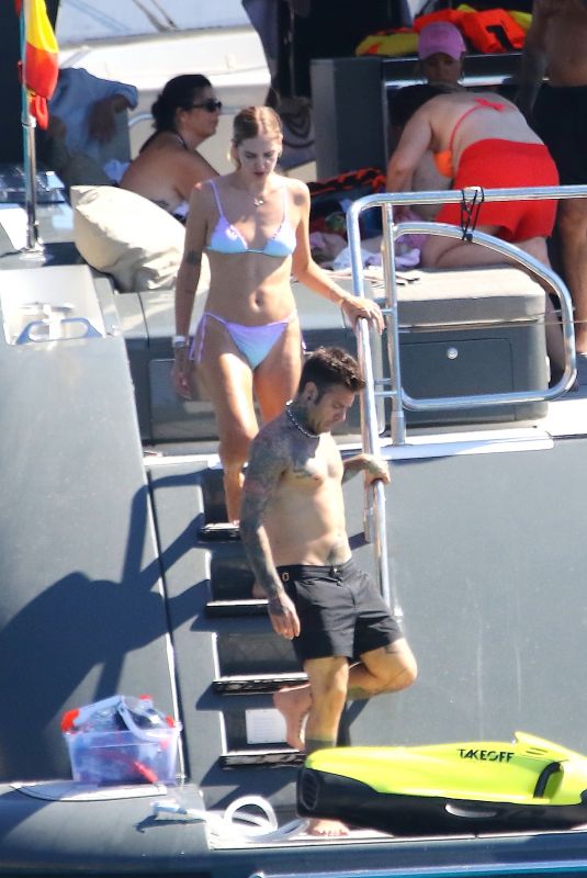 CHIARA FERRAGNI in Bikini on Holiday in Ibiza 08/03/2022