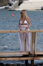 CHLOE FERRY in a White Bikini in Ibiza 08/25/2022