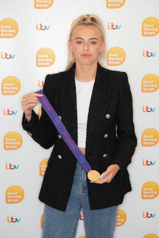 CHLOE KELLY at Good Morning Britain TV Show in London 08/02/2022