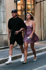 CHLOE LECAREUX Out with Her Boyfriend in Saint Tropez 08/27/2022