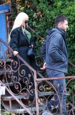 CHRISTINA AGUILERA and Mathew Rutler Out Dinner Date in Brentwood 08/14/2022