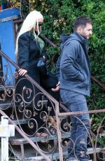 CHRISTINA AGUILERA and Mathew Rutler Out Dinner Date in Brentwood 08/14/2022