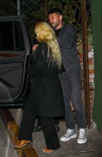 CHRISTINA AGUILERA and Mathew Rutler Out Dinner Date in Brentwood 08/14/2022