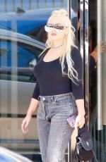 CHRISTINA AGUILERA and Matthew Rutler Out on Their Holiday in France 08/01/2022