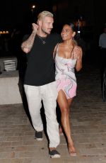 CHRISTINA MILIAN and Matt Pokora Night Out in Saint Tropez 07/31/2022