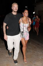 CHRISTINA MILIAN and Matt Pokora Night Out in Saint Tropez 07/31/2022