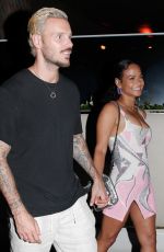 CHRISTINA MILIAN and Matt Pokora Night Out in Saint Tropez 07/31/2022