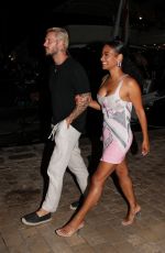 CHRISTINA MILIAN and Matt Pokora Night Out in Saint Tropez 07/31/2022
