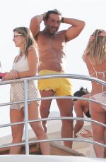 CINTHYA MARQUES Arrives at Harbor of Saint Tropez 08/08/2022