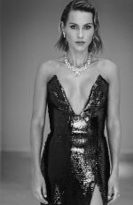 CLAIRE HOLT at a Black and White Photoshoot, May 2022