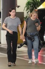 COURTENEY COX and Her Assistant Arrives at a Business Office in Beverly Hills 08/08/2022