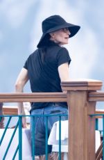 COURTENEY COX and Johnny McDaid on Vacation in Nerano 08/21/2022