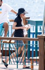 COURTENEY COX and Johnny McDaid on Vacation in Nerano 08/21/2022