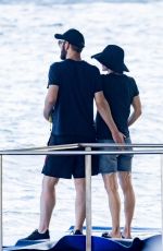 COURTENEY COX and Johnny McDaid on Vacation in Nerano 08/21/2022