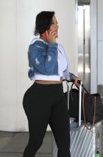 CRYSTAL RENAY Arrives at LAX Airport in Los Angeles 08/26/2022