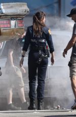 DAKOTA JOHNSON and Adam Scott on the Set of Madame Webin Boston 08/06/2022