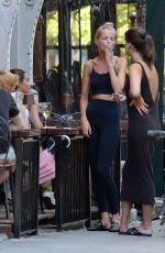 DAPHNE GROENEVELD Out for Dinner with Girlfriends in New York 08/07/2022