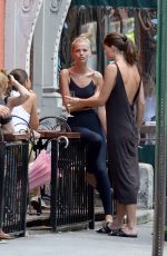 DAPHNE GROENEVELD Out for Dinner with Girlfriends in New York 08/07/2022