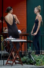 DAPHNE GROENEVELD Out for Dinner with Girlfriends in New York 08/07/2022