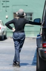 DEANE KEATON Out with Her Dog in Santa Monica 08/27/2022