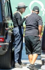DEANE KEATON Out with Her Dog in Santa Monica 08/27/2022
