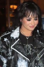 DEMI LOVATO Arrives at Lavo in New York 08/16/2022