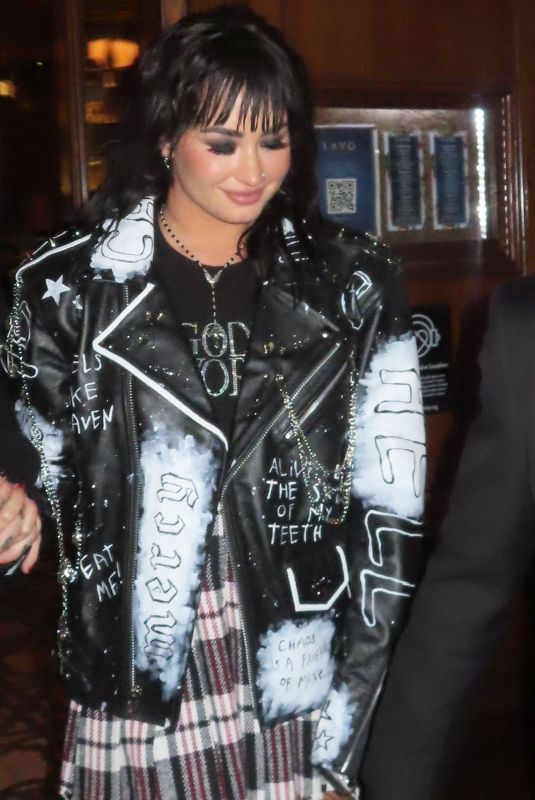 DEMI LOVATO Arrives at Lavo in New York 08/16/2022