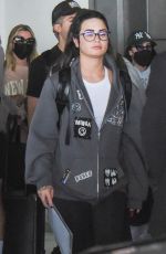 DEMI LOVATO Arrives in Sao Paulo 08/28/2022