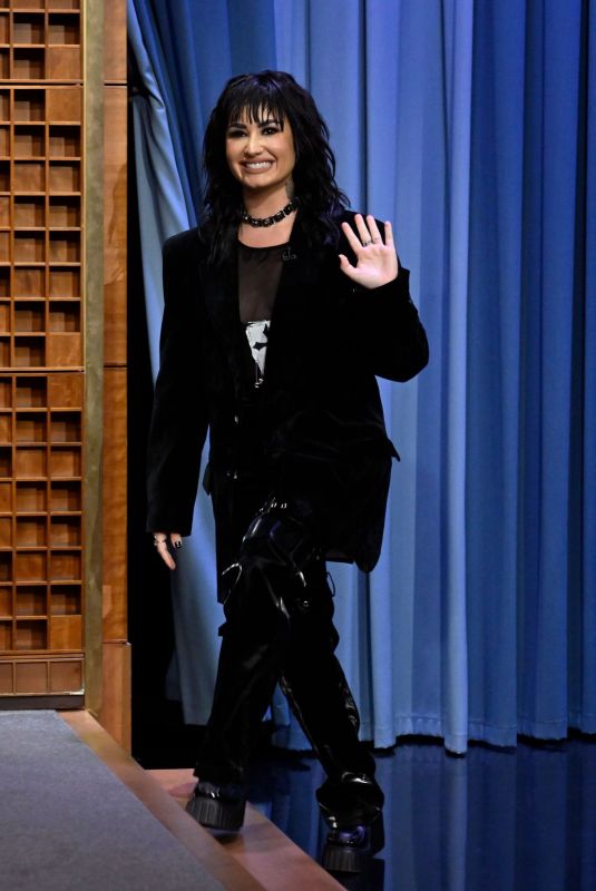 DEMI LOVATO at Tonight Show Starring Jimmy Fallon 08/16/2022