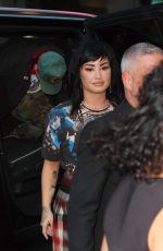 DEMI LOVATO Leaves Haswell Green