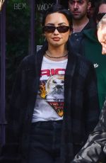 DEMI LOVATO Out for Lunch in Sao Paulo 08/30/2022