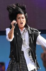 DEMI LOVATO Performs at Good Morning America in New York 08/19/2022