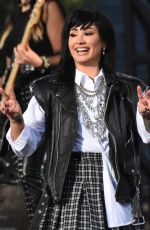 DEMI LOVATO Performs at Good Morning America in New York 08/19/2022