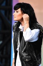 DEMI LOVATO Performs at Good Morning America in New York 08/19/2022