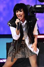 DEMI LOVATO Performs at Good Morning America in New York 08/19/2022