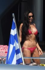 DEMI MOORE in Bikini at a Yacht in Greece 08/14/2022